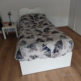 letto contenitore bianco