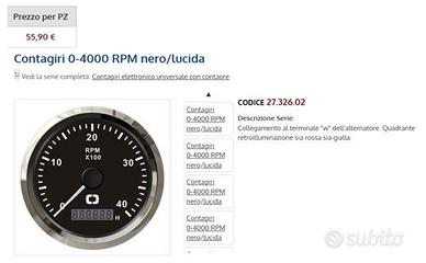 2 CONTAGIRI NAUTICO OSCULATI COD. 27.326.02