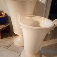 coppia vasi grandi ceramica