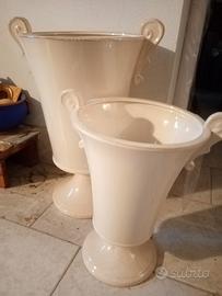 coppia vasi grandi ceramica