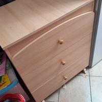 Mobiletto fasciatoio con cassetti