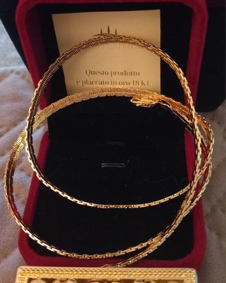 Collana Italy cm60 Rame  Placcata Oro18kt (750)