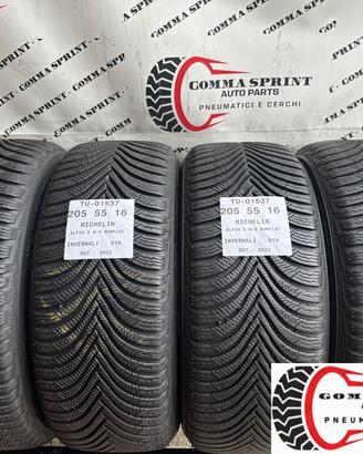 4 PNEUMATICI 205/55 R16 MICHELIN INVERNALI RUNFLAT