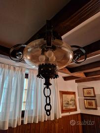 Lampadario con apliques