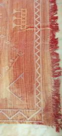 Tappeto Kilim berbero marocchino vintage rosso