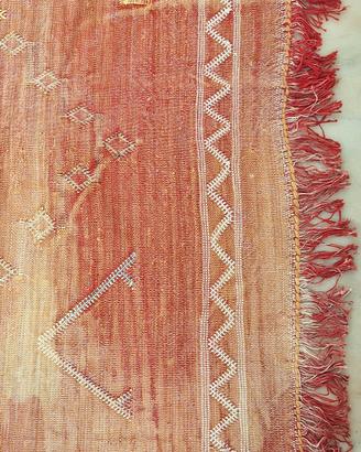 Tappeto Kilim berbero marocchino vintage rosso