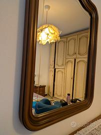 Specchio da parete  con cornice in legno