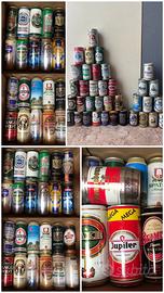 Grande collezione lattine birra