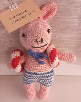 maialino amigurumi 