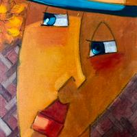 Lucio Diodati “Faces” 2019, olio su tela 35x40