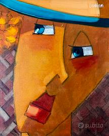 Lucio Diodati “Faces” 2019, olio su tela 35x40