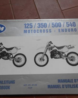 Uso e manutenzione ktm gs 1990