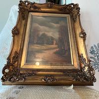 Quadro olio su legno primi “900 d’epoca