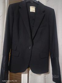 Blazer Pinko lana e pelle