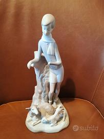 Lladrò porcellana ragazzo con agnelli - manca mano