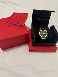 Orologio Ferragamo Sport Chrono verde/oro