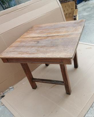 tavolo in legno da restaurare 