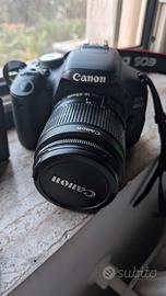 Canon EOS 600D + SD + obiettivo zoom 55-200