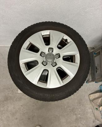 Gomme invernali Nokian 205/55 R16 91H +cerchi Audi