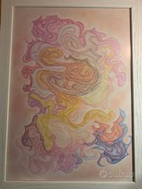 quadro con disegno astratto 