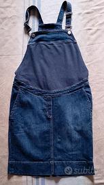 Gonna Salopette in Jeans Premaman