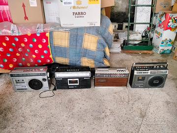 4 Radio Stereo FM Vintage A Cassetta Misti