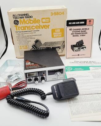 Radio CB vintage General Electric modello 3-5804D
