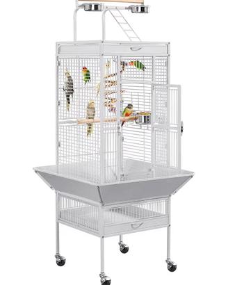 Yaheetech gabbia voliera per uccelli pappagalli