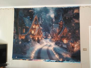 GIGANTOGRAFIA STAMPA SU TESSUTO, paesaggio innevat