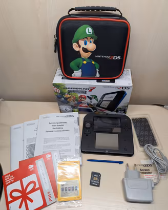 Console Nintendo 2ds Black/Blue Mario Kart 7 Editi