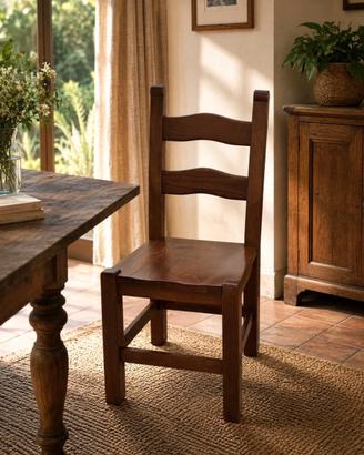 6 sedie di legno stile versabile