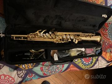 YAMAHA SAX SOPRANO MODELLO YSS475II COME NUOVO