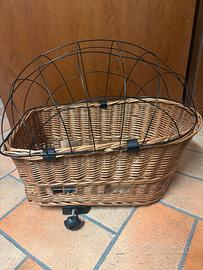 cestino per bici porta cane