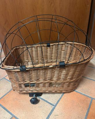 cestino per bici porta cane
