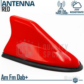 Antenna PINNA SQUALO Rossa con Gomma VERA Ricezion