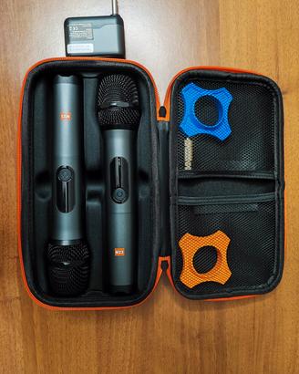 Microfoni wireless+ custodia 