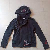 felpa da bambina taglia L M9K con zip