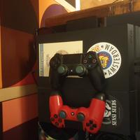 playstation 4 500 gb + due joystick+hard disk 