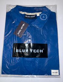 T-SHIRT BLUE TECH DA LAVORO BLU TAGLIA L - NUOVO