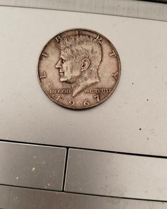 Moneta Half Dollar in argento 1967