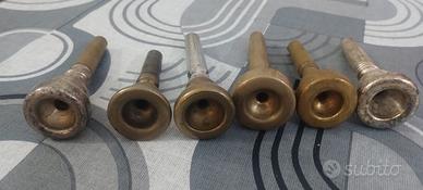 Lotto 6 bocchini vintage per strumenti musicali