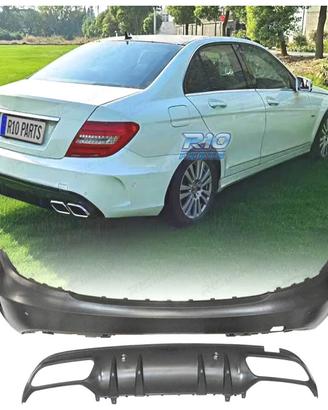 PARAURTI POSTERIORE MERCEDES CLASSE C W204 LOOK W2