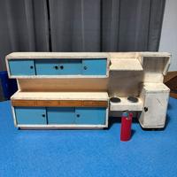 Cucina in miniatura per casa delle bambole anni 60