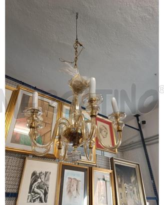 LAMPADARIO VETRO MURANO