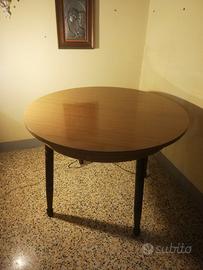 Vintage Tavolo rotondo in formica originale  1970