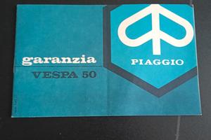 piaggio libretto garanzia vespa 