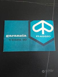 piaggio libretto garanzia vespa 