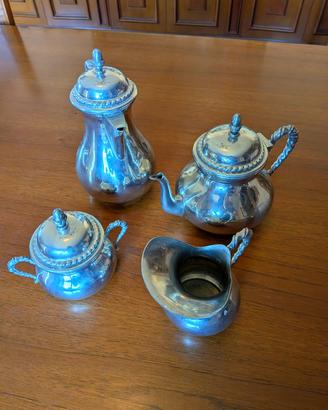 SERVIZIO DA TÈ CAFFÈ IN PELTRO 95 METALPELTRO 4 PE
