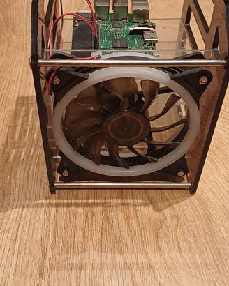 Raspberry Pi 2 Model B + Case Acrilico+Ventola RGB