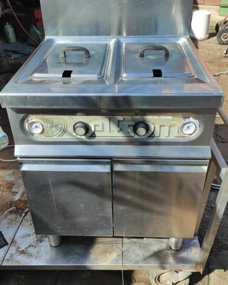 Friggitrice a gas elframo 15l+15l